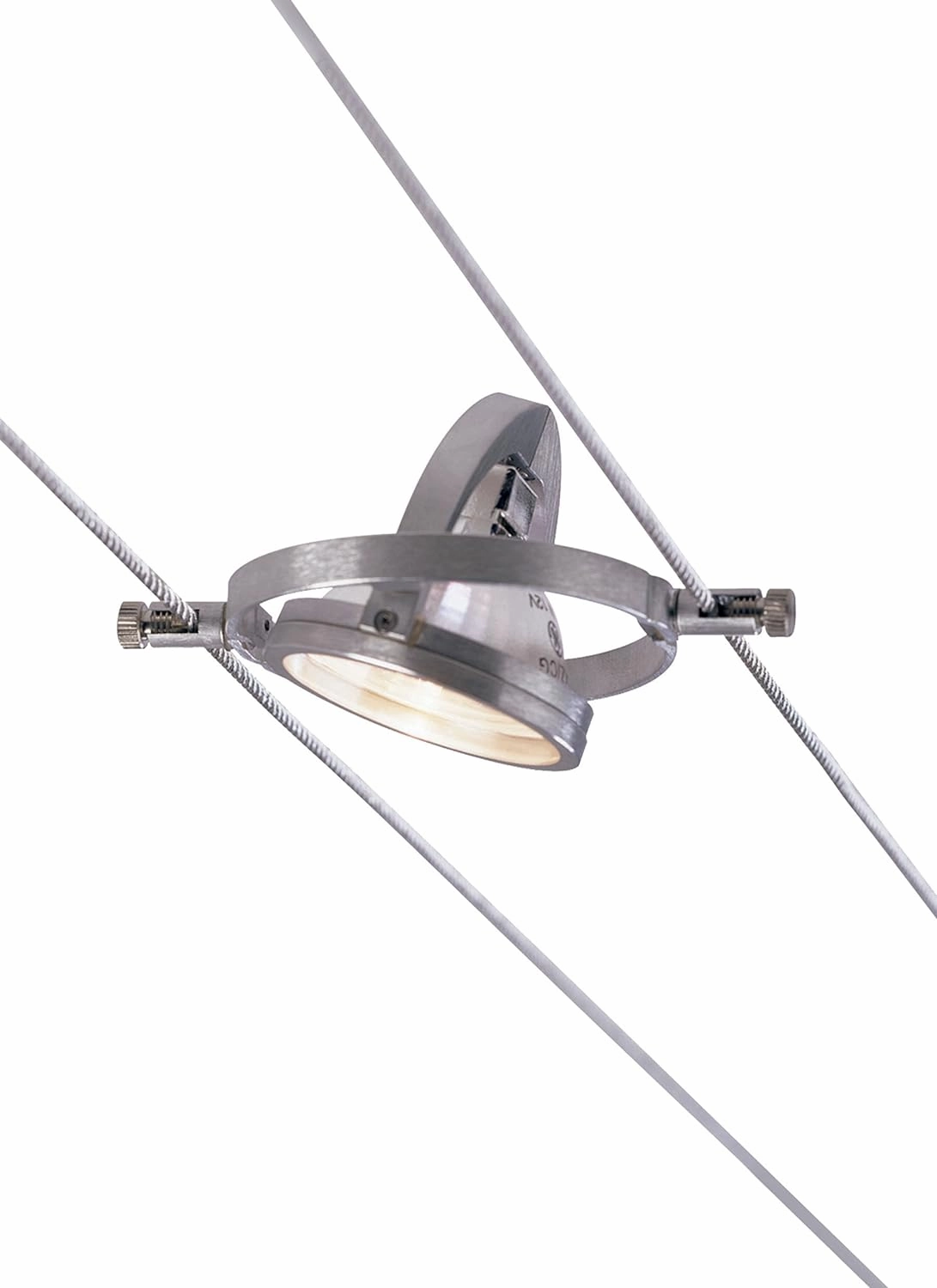 Tech Lighting 700KHELLO5, K Hello, 5.5" Wide Kable Lite Lamp, Satin Aluminum