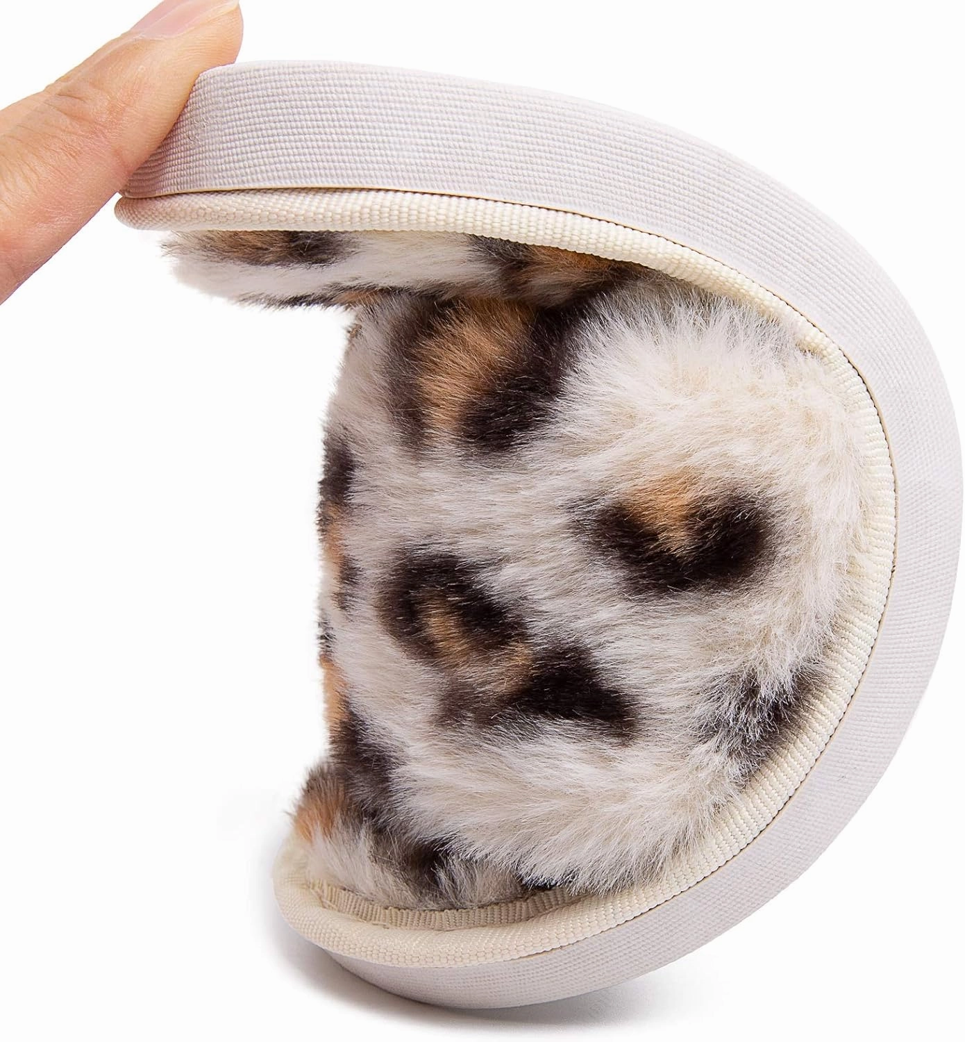 techcity Boys Girls Fuzzy House Slippers Cute Comfy Faux Fur Slip On Fluffy Plush Open Toe Home Slides for Kids Indoor Outdoor Warm Shoes