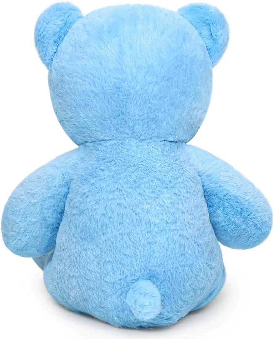 Teddy Bear Stuffed Animal 24'' Small Teddy Bear Gift for Christmas Birthday Blue