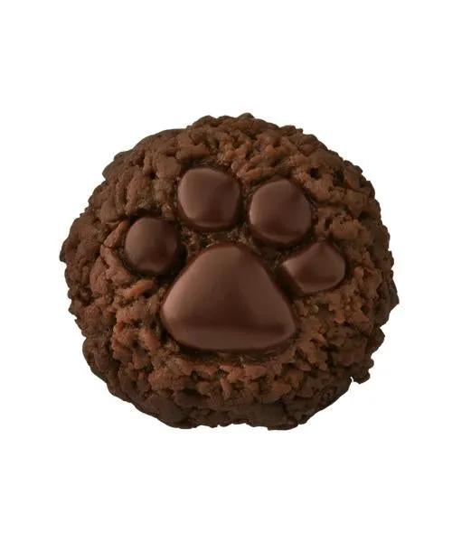 Teddy Bear's Paw Chocolate Cookie Clip-On Earring (Single)【Japan Jewelry】