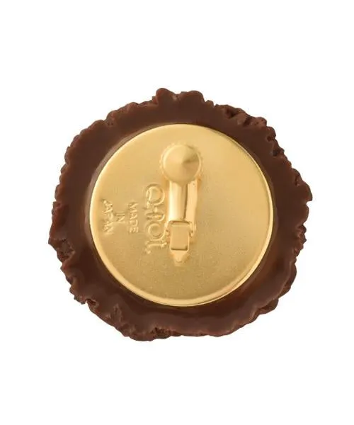 Teddy Bear's Paw Chocolate Cookie Clip-On Earring (Single)【Japan Jewelry】