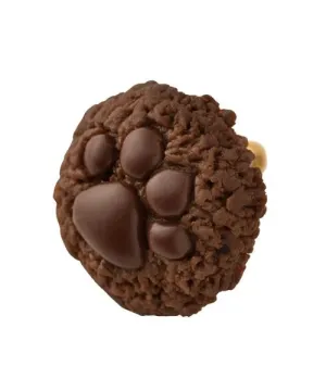 Teddy Bear's Paw Chocolate Cookie Clip-On Earring (Single)【Japan Jewelry】