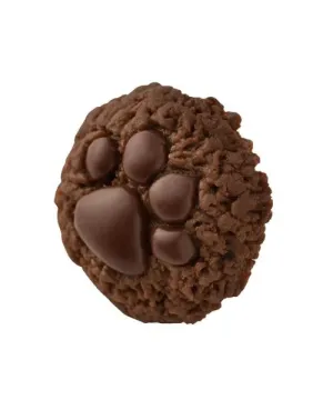 Teddy Bear's Paw Chocolate Cookie Pierced Earring (Single)【Japan Jewelry】