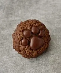 Teddy Bear's Paw Chocolate Cookie Pierced Earring (Single)【Japan Jewelry】