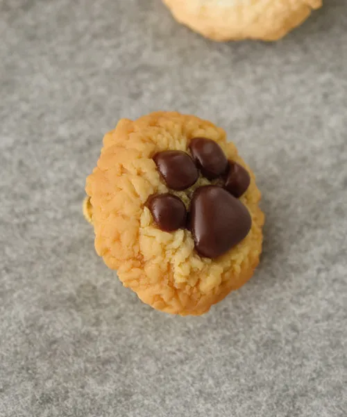 Teddy Bear's Paw Maple Cookie Clip-On Earring (Single)【Japan Jewelry】