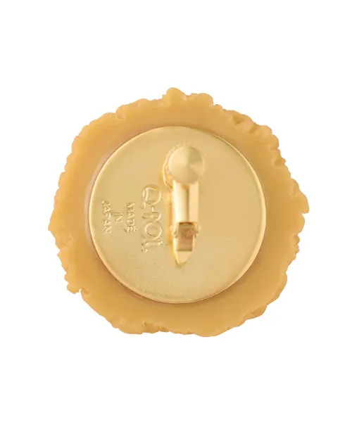 Teddy Bear's Paw Maple Cookie Clip-On Earring (Single)【Japan Jewelry】