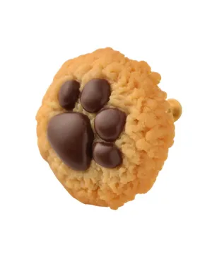 Teddy Bear's Paw Maple Cookie Clip-On Earring (Single)【Japan Jewelry】