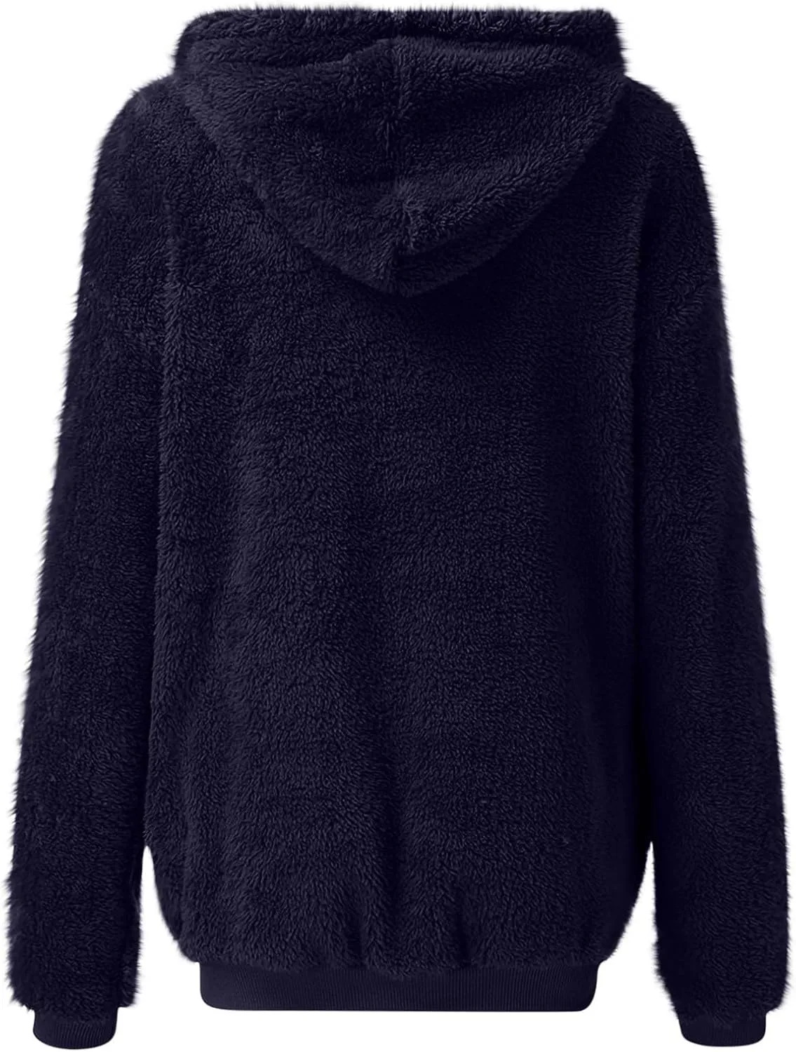 Teddy Coat For Women Plus Size Dressy Casual Fuzzy Fleece Sherpa Jacket Full Zip Up Hooded Fluffy Coats Outwear
