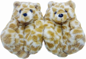 Teddy Bear Slippers, Christmas Cute Winter Warm Fluffy Fuzzy Soft Cute Animal Slippers Women House Indoor Cartoon Women Girls