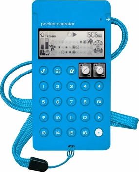 Teenage Engineering CA-X Silicon Pro-Case for Pocket Operators with Built-in Battery Protection and Anti-Slip Feet (Blue).