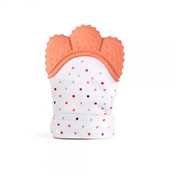 Teether Baby Teething Mittens Gloves Silicone Teething Toys for Baby - Mint Green