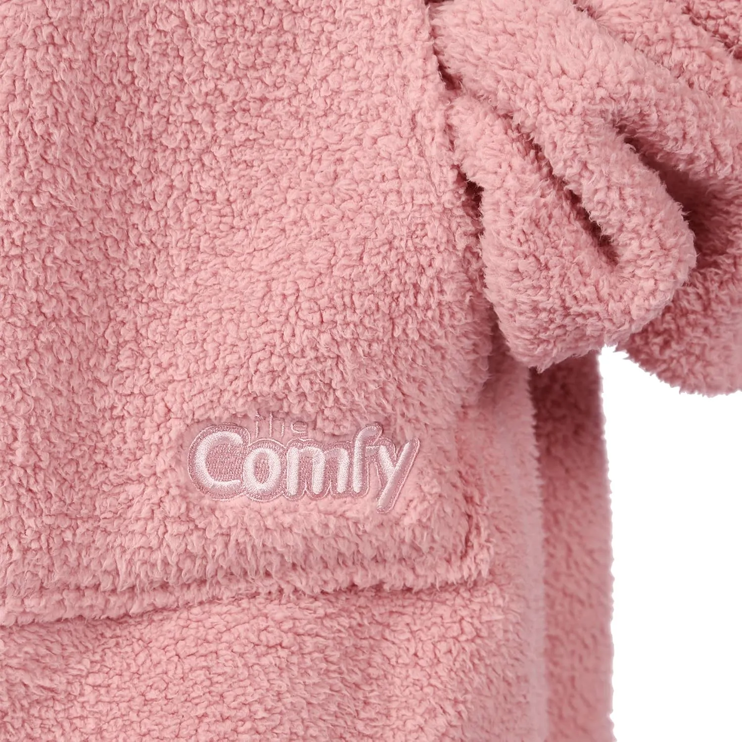 THE COMFY Teddy Bear Quarter-Zip | Sherpa Wearable Blanket with Quarter Length Zipper, Oversized Design with Hood and Pocket, From Shark Tank, for Women & Men, Warm and Cozy Gifts