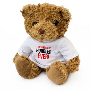 THE GREATEST HURDLER EVER - Teddy Bear - Cute Cuddly - Gift Present