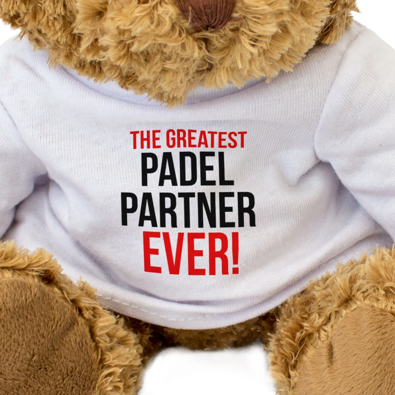 THE GREATEST PADEL PARTNER EVER - Teddy Bear - Cute Cuddly - Gift Present