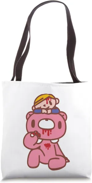 The Naughty Grizzly Pity Sitting On Gloomy Gurokawaii Anime Tote Bag