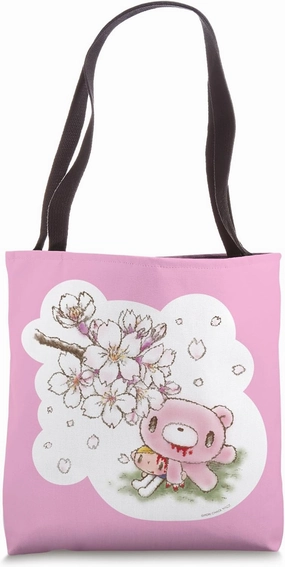 The Naughty Grizzly & Pity Spring Cherry Blossom Anime Tote Bag