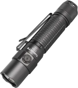 ThruNite TT20 LED Flashlight, Momentary-on Tail Switch, High 2526 Lumens Output Turbo Mode, USB C Rechargeable, 258 Meters Beam Distance, for Outdoor, Hiking - Grey CW