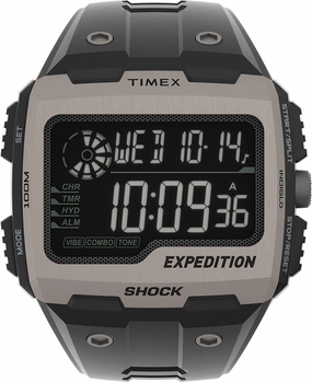 Timex Men's Expedition Grid Shock Quartz Resin Strap