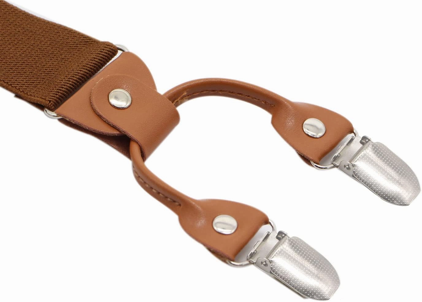 Timiot Men’s Y-Back 4 Metal Clip Elastic Wide Suspenders Perfect For Both Casual&Formal
