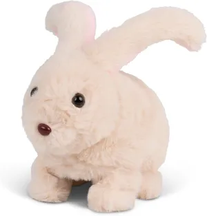 Tobar: Animigos Bouncing Bunny Rabbit - White - Cuddly Animated Plush Pet, Hops-Wiggles-Snuffles Its Nose, Fun Interactive Toy, Toddlers & Kids 18Mo 