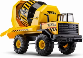 Tonka Steel Classics Mighty Cement Mixer - Made with Steel & Sturdy Plastic, Yellow Toy Construction Truck, Boys and Girls, Kids, Toddlers, Ages 3 