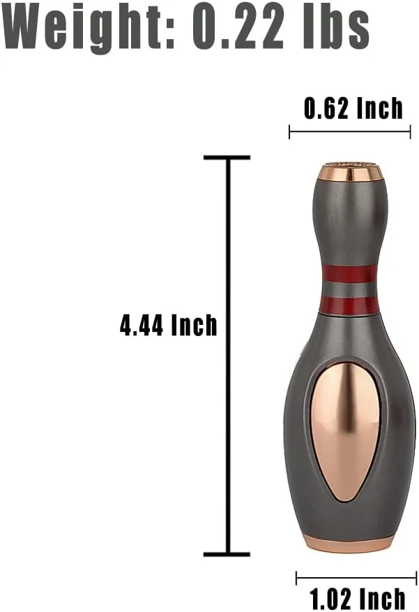 Torch Lighter, Cool, Unique Bowling Ball Lighter, Adjustable, Refillable, Windproof Lighter, Gift for Men(No Butane Fuel)(Black)