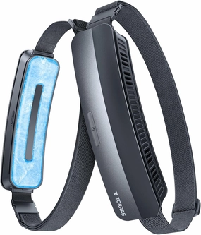 TORRAS 2025 Top AI Portable Waist Fan COOLiFY Zone 3, Ultra-Light Wearable Belt Fan, 26ft/s Strongest Cold Wind for Full Body Cooling fan【No.1 Cooling Area & Cool Tech】Rechargeable for Outdoor/Jobsite