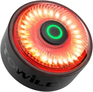 TOWILD TL03 Bike Tail Light Smart Brake Sensing Bike Rear Lights,Type-C Cable Waterproof Bicycle Back Lights Led Rechargeable Auto On/Off Flash Strobe Safety Red Taillight for Road Cycling Commuting