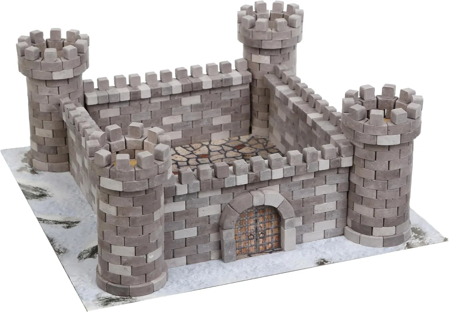 Toy Eagle Nest Castle Educational Gift Construction Set, Real Plaster Bricks, Gypsum Reusable Building Kit, 870 Piece
