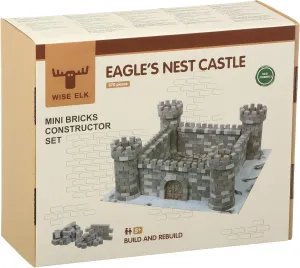 Toy Eagle Nest Castle Educational Gift Construction Set, Real Plaster Bricks, Gypsum Reusable Building Kit, 870 Piece