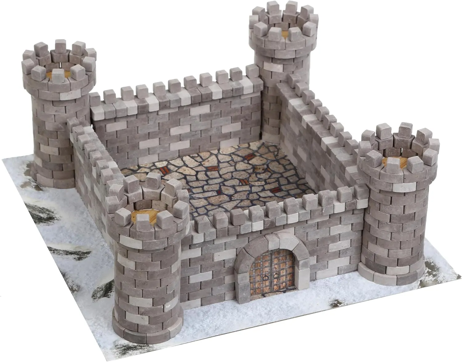 Toy Eagle Nest Castle Educational Gift Construction Set, Real Plaster Bricks, Gypsum Reusable Building Kit, 870 Piece