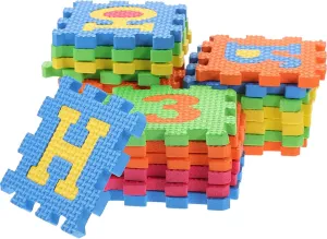 Toyvian 36pcs Russian Puzzle Mat Interlocking Carpet Tiles Russian Alphabet Play Mat Interlocking Puzzle Mat ABC Play Mat Foam Rugs for Babies Baby Toys Box Large Floor Mat Eva Toddler