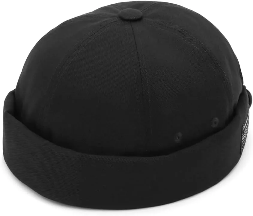 UNDERCONTROL Brimless Sailor Fisherman Leon Hat No Visor Miki Skull Docker Beanie Trawler Tactical Ring Cap for Men & Women