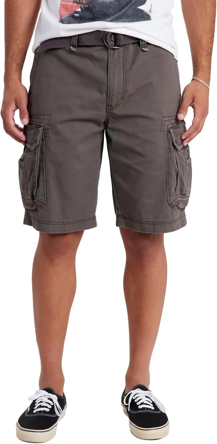 UNIONBAY Men's Survivor Belted Cargo Short-Reg and Big & Tall Sizes