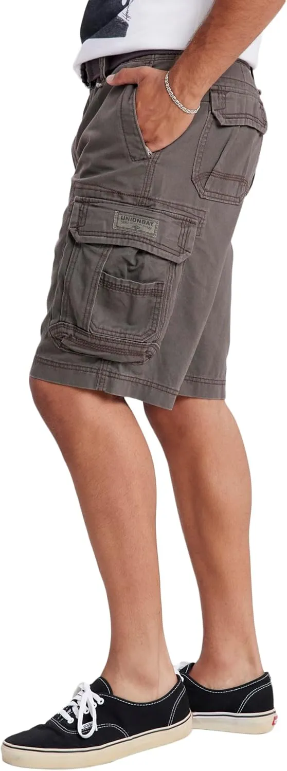 UNIONBAY Men's Survivor Belted Cargo Short-Reg and Big & Tall Sizes