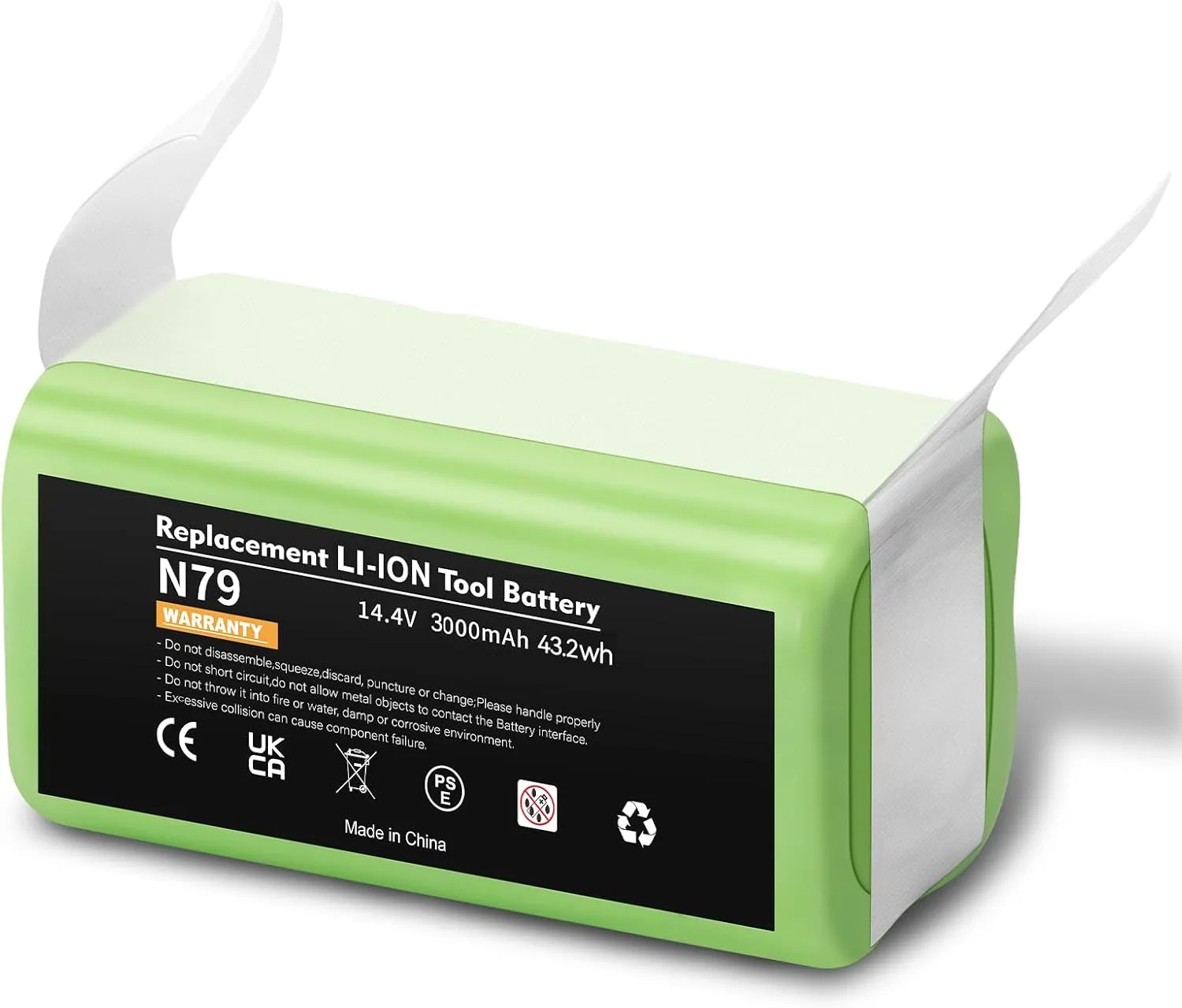 Upgraded 3000mAh 14.4v Li-ion Battery for Ecovacs Deebot N79 N79S N79W deebot 500 DN622 DN622.11 Replacement for Eufy RoboVac 11 11C 11S MAX 12 15C 15T 25C 30 30C 35C G10 R500  Etc. Robot Vacuum