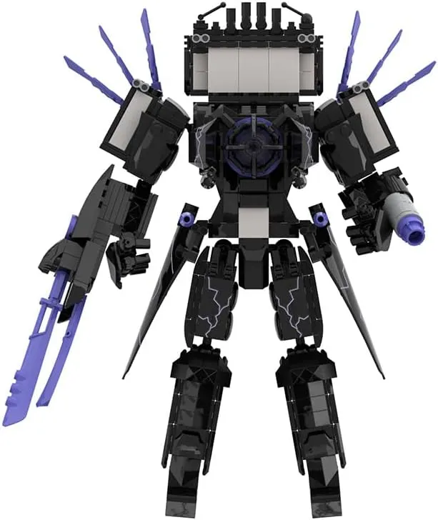 Upgraded Titan Clockman Block Toy, Titan Clock Man Game Model Toys, Reproducible Assembly Block Toy, Movable Figures Set (NobiMart, TV Man Plus, NobiMart)