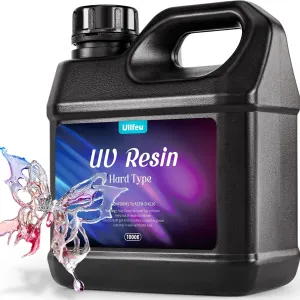UV Resin 1000g Bulk No Odor Upgrade Clear UV Epoxy Resin Hard Fast Cure Resin Kit Jewelry Making Handmade DIY Craft Decoration Coating