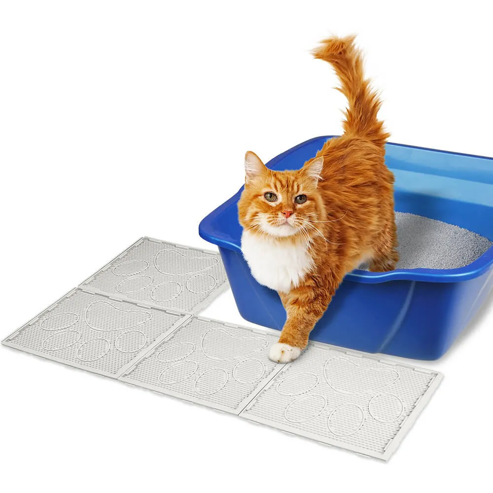 Van Ness Trackless Litter Mat Tiles 4-Pack