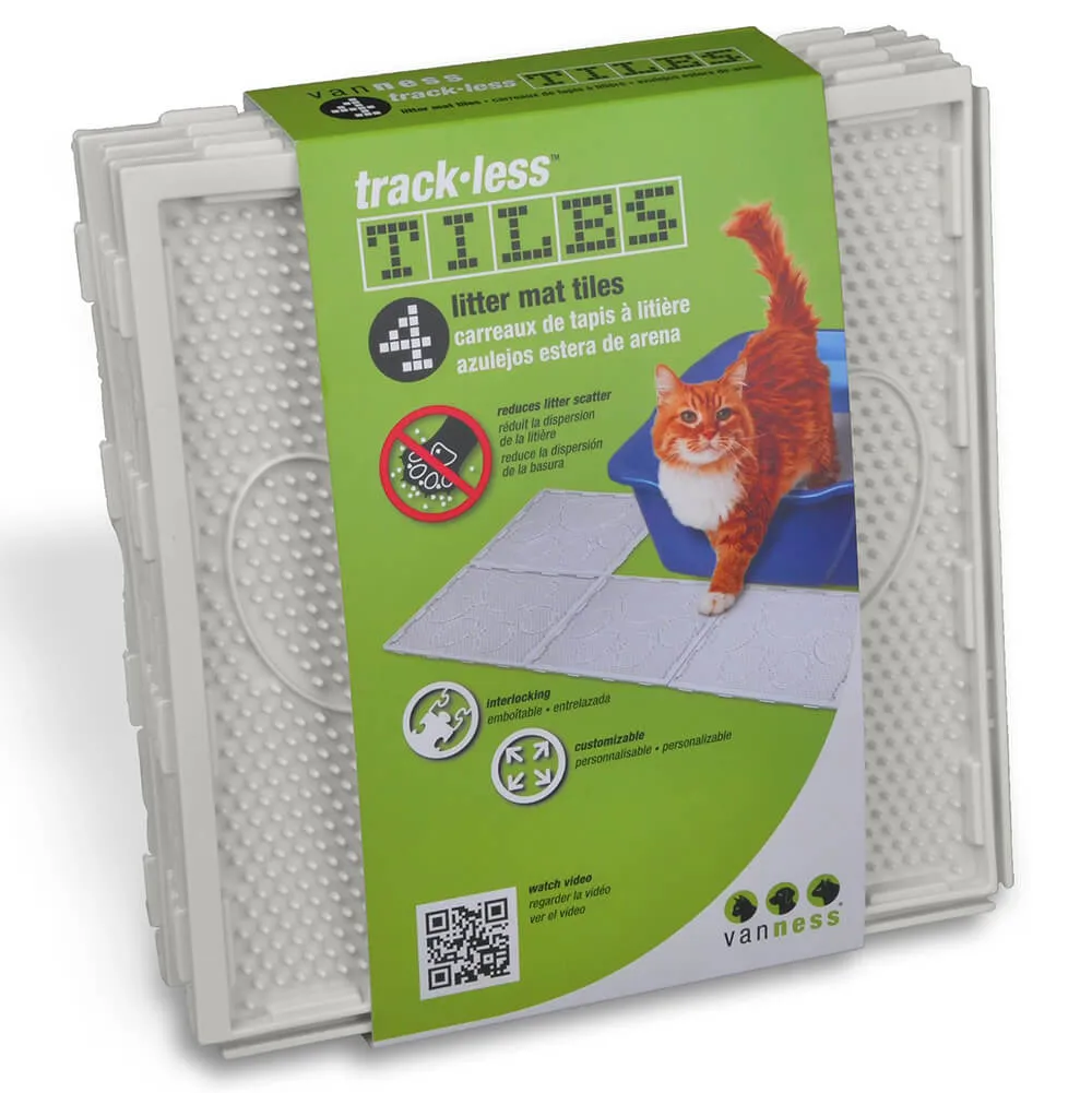 Van Ness Trackless Litter Mat Tiles 4-Pack