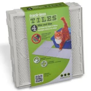 Van Ness Trackless Litter Mat Tiles 4-Pack