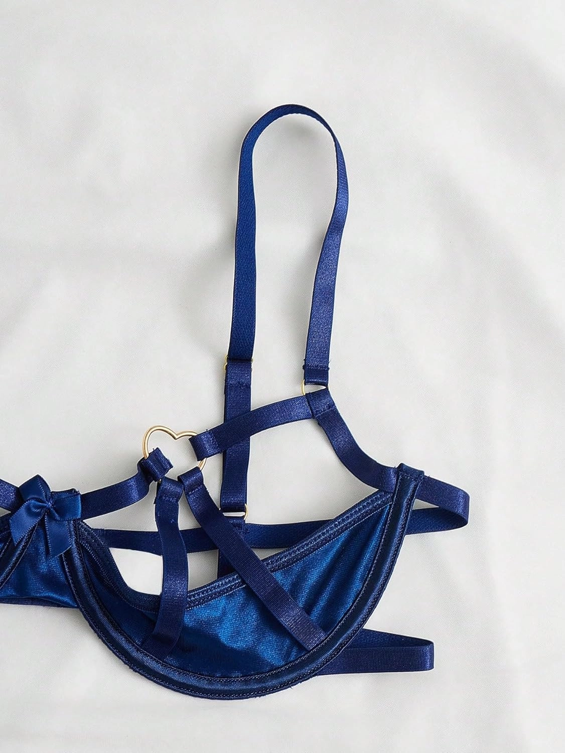 Verdusa Women's 2 Piece Cut Out Underwire Sexy See Through Bra and Panty Lingerie Sets
