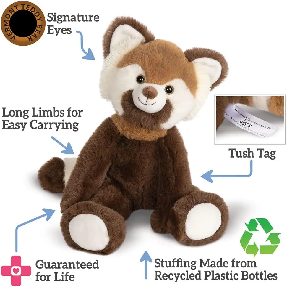 Vermont Teddy Bear Red Panda Plush - Red Panda Stuffed Animal, Buddy, 15 Inch