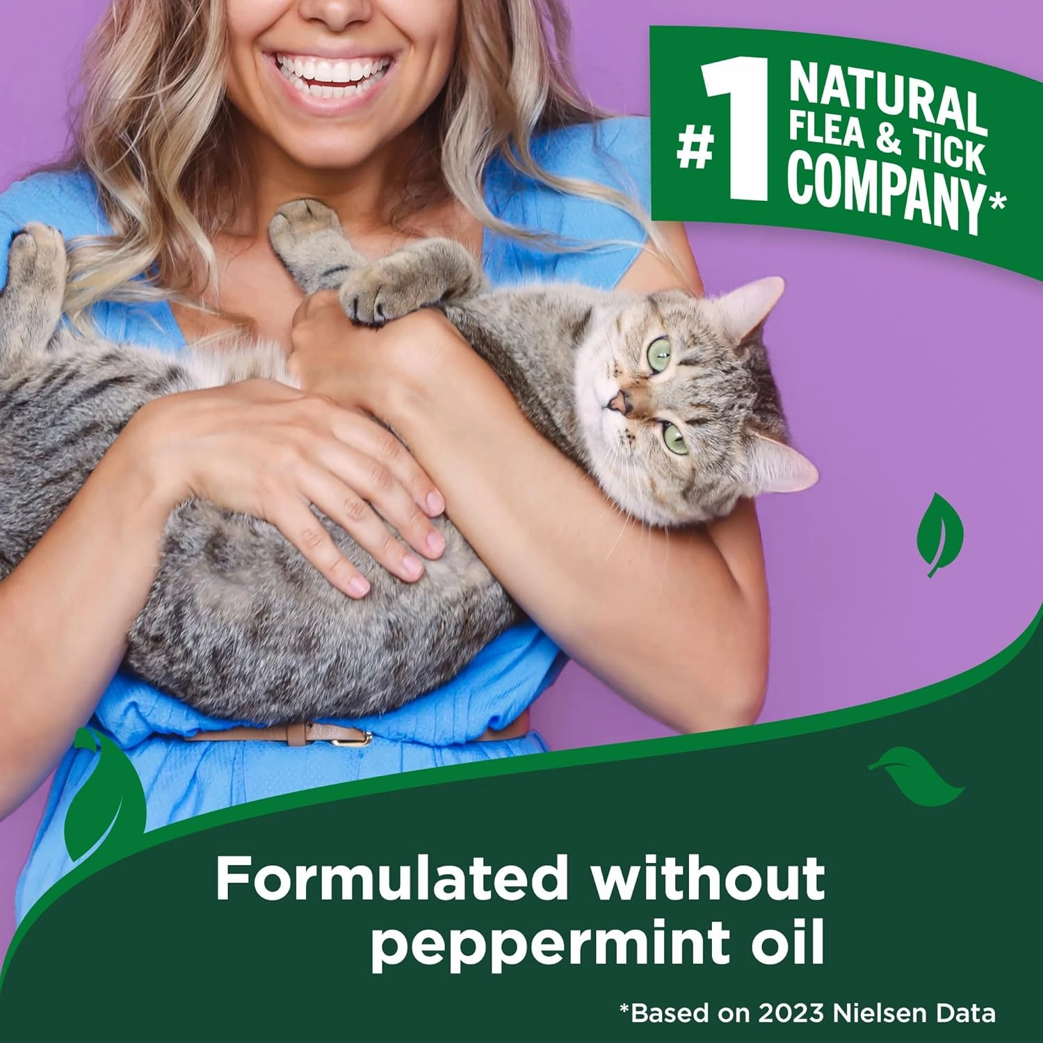 Vet’s Best Flea and Tick Gentle Mist for Cats – Cotton Spice Scent – Plant-Powered Flea and Tick Prevention – Pest Protection for Pets – Gentle Spray – 6.3oz