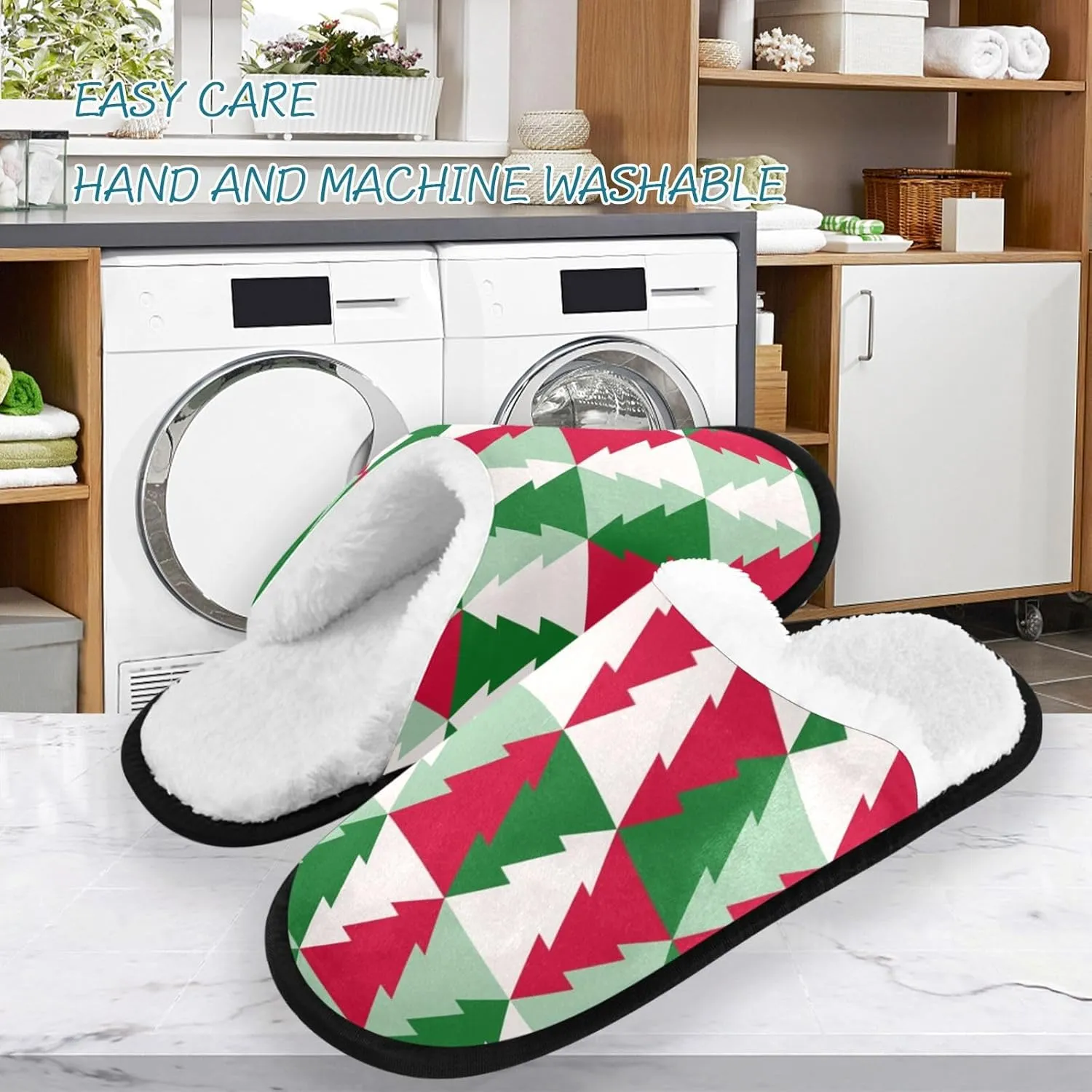 visesunny Floral Slippers Soft Memory Foam Non-Slip Indoor House Slippers Home Shoes for Bedroom Hotel Travel Spa