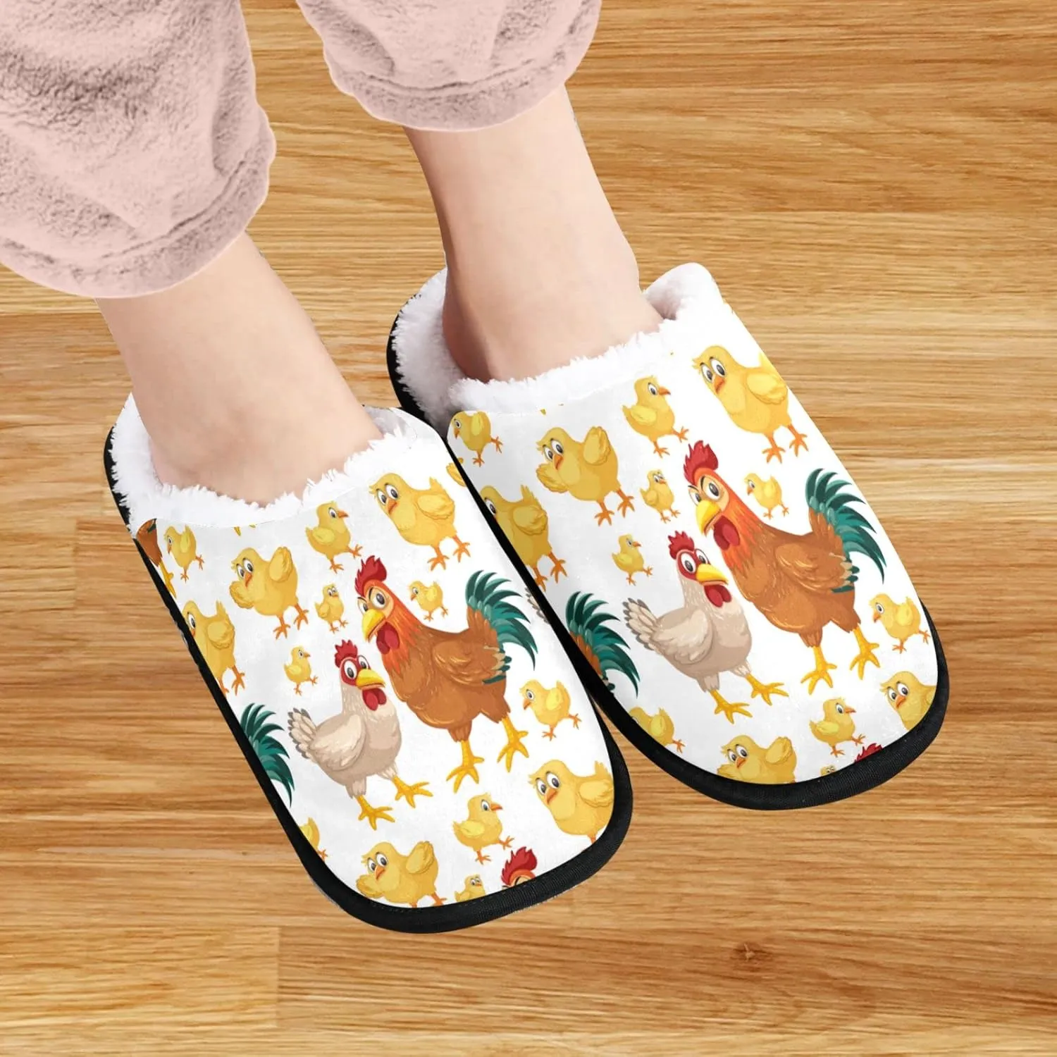 visesunny Slippers for Women Mens Winter Warm Memory Foam Cotton Home Slippers Women's House Slippers Bedroom Slippers Cozy Indoor Outdoor Shoes Unisex