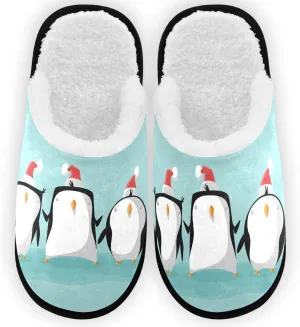 Visesunny Stylish Men Women Slippers - Unisex Adults House Shoes Lightweight Indoor Travel Warm Slippers