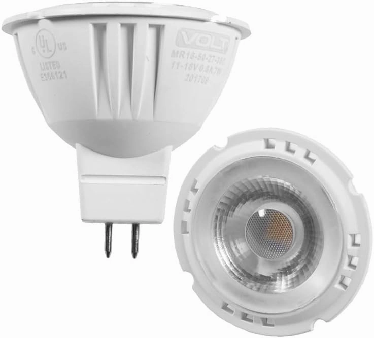 VOLT Fat Boy 12V Solid Copper Outdoor Spotlight with 5W 2700K Warm White MR16 LED Bulb (400 Lumens) for Low Voltage Landscape Lighting of Yard, Lawn, Garden, Patio, Trees & House