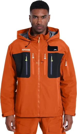 Wading Jacket-PRO Waterproof Waders Breathable 3-Layer Hard Shell for Fishing