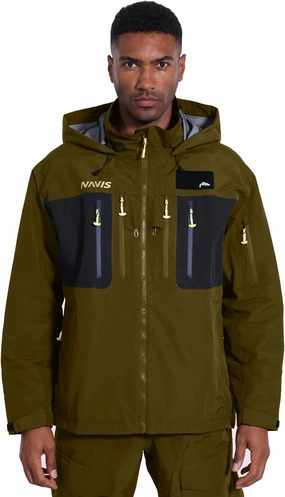 Wading Jacket-PRO Waterproof Waders Breathable 3-Layer Hard Shell for Fishing